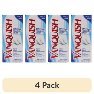 Vanquish Effective Headache Relief – Aspirin (NSAID), Acetaminophen, Caffeine, 100 Analgesic Coated Caplets - Image 7