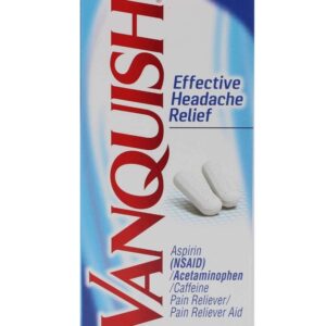 Vanquish Effective Headache Relief – Aspirin (NSAID), Acetaminophen, Caffeine, 100 Analgesic Coated Caplets - Image 8
