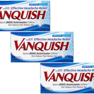 Vanquish Effective Headache Relief – Aspirin (NSAID), Acetaminophen, Caffeine, 100 Analgesic Coated Caplets - Image 15