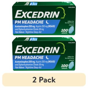 Excedrin Pm Pain Reliever and Nighttime Sleep-Aid Caplets for Headache Relief – 100 Count - Image 10