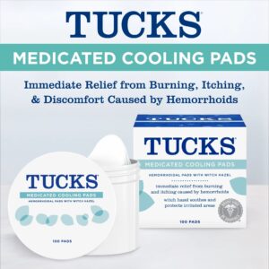 TUCKS® Medicated Cooling Pads with Witch Hazel, Hemorrhoid Treatment, 100 Count - Image 3