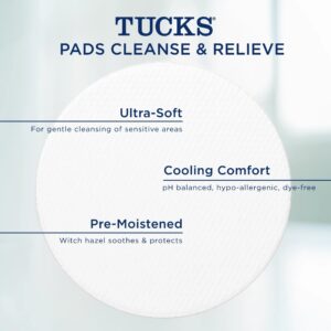 TUCKS® Medicated Cooling Pads with Witch Hazel, Hemorrhoid Treatment, 100 Count - Image 6