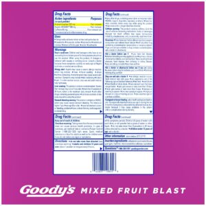 Goody's Extra Strength Headache Powder, Mixed Fruit Blast Flavor, 24 Powder Sticks - Image 7