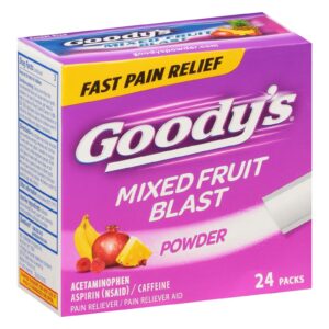 Goody's Extra Strength Headache Powder, Mixed Fruit Blast Flavor, 24 Powder Sticks - Image 9