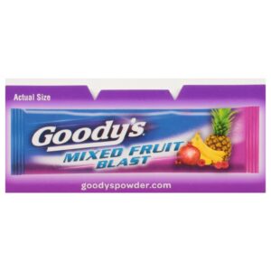 Goody's Extra Strength Headache Powder, Mixed Fruit Blast Flavor, 24 Powder Sticks - Image 10