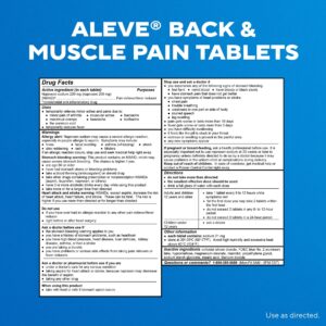 Aleve Back & Muscle Pain Reliever Naproxen Sodium Tablets, 50 Count - Image 9