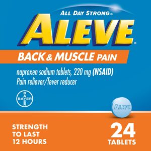 Aleve Back & Muscle Pain Reliever Naproxen Sodium Tablets, 50 Count - Image 10