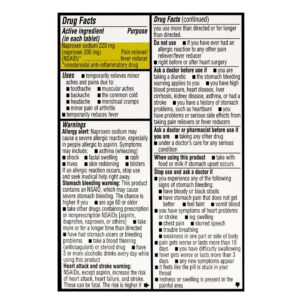 Flanax Naproxen Sodium USP Pain Reliever/Fever Reducer Tablets, 220 mg, 10 Count - Image 7