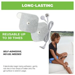 AccuRelief Universal Supply Kit for TENS Therapy, Used for Muscle Relief, Disposable Electrodes - Image 5