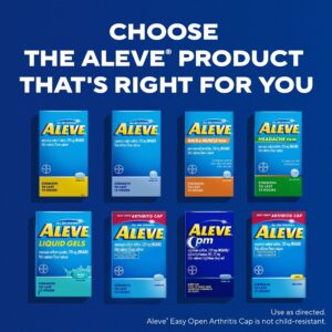 Aleve PM Naproxen Sodium Pain Reliever & Sleep Aid , Easy Open Caplets, 80 Count - Image 7