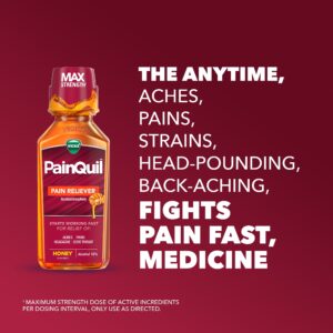 Vicks PainQuil Pain Relief Liquid, Acetaminophen 1000mg Pain Reliever, Honey Flavored, 12 fl oz - Image 8