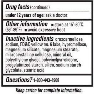 Percogesic Tablets 90 Tablets [Acetaminophen/Diphenhydramine] (Pack of 3) - Image 4