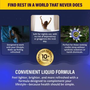 Rejuvica Health Nocturest | Liquid Sleep Supplement for Men & Women | Melatonin & More| 3 Pack Value - Image 4