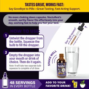 Rejuvica Health Nocturest | Liquid Sleep Supplement for Men & Women | Melatonin & More| 3 Pack Value - Image 5