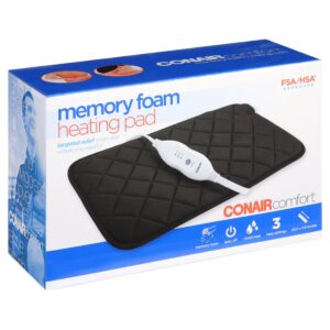 ConairComfort Memory Foam 20.5" x 11.5" Large Heating Pad, Machine Washable - Image 5