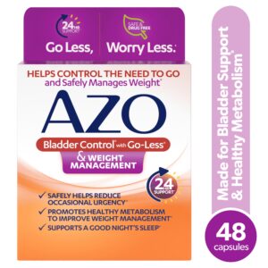AZO Bladder Control with Go-Less® & Weight Management Dietary Capsules, 48 Count - Image 1