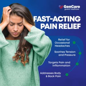 GenCare Headache Relief Acetaminophen 250mg, Aspirin 250mg & Caffeine 65mg, 300 Caplets - Image 13