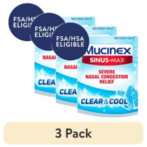 Mucinex Sinus-Max Nasal Decongestant Spray, Severe Nasal Congestion Relief, Clear & Cool, .75 fl oz - Image 9