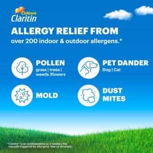 Claritin Children's 24 Hour Allergy Medicine for Kids, Non-Drowsy Allergy Relief, Loratadine Antihistamine, Grape Flavored Syrup, 8 oz - Image 7