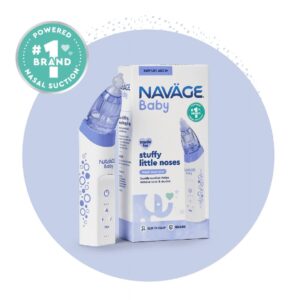 Navage Baby Nasal Aspirator - Gentle Nasal Aspirator for Baby Congestion & Stuffy Noses - Baby Nose Sucker w/ Lights, Lullabies & BPA Free Silicone Tips - Image 3