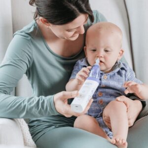 Navage Baby Nasal Aspirator - Gentle Nasal Aspirator for Baby Congestion & Stuffy Noses - Baby Nose Sucker w/ Lights, Lullabies & BPA Free Silicone Tips - Image 4