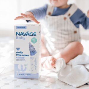 Navage Baby Nasal Aspirator - Gentle Nasal Aspirator for Baby Congestion & Stuffy Noses - Baby Nose Sucker w/ Lights, Lullabies & BPA Free Silicone Tips - Image 5