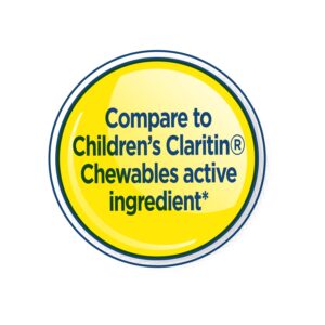 Equate Children's Dye-Free Non-Drowsy Loratadine Grape Flavor Chewable Tablets, 5 mg, 30 Count - Image 5