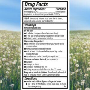 Pataday Once Daily Eye Allergy Itch Relief Eye Drops for Adults & Children 2+, 2.5 ml (Twin Pack) - Image 8