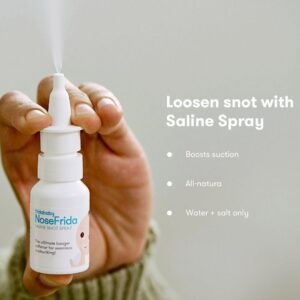 Frida Baby NoseFrida SnotSucker Saline Kit with Nasal Aspirator with Saline Nasal Spray, 3 Pieces - Image 3