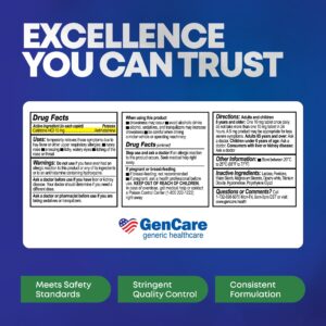 GenCare 24 Hour Allergy Relief Tablets Antihistamine Cetirizine HCl 10 mg, 300 Caplets - Image 4