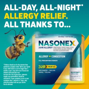 Nasonex 24HR Allergy Nasal Spray, Non-Drowsy, Scent-Free Mist, 60 Spray Count - Image 4
