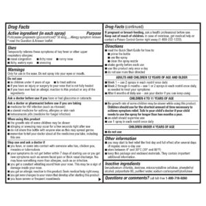 Equate Fluticasone Propionate Nasal Allergy Relief Spray, 50 mcg, Non-Drowsy - Image 5