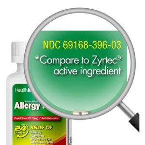 HealthA2Z® Allergy Relief | 300 Tablets | Cetirizine 10mg | All Day Allergy | Indoor & Outdoor | Relief from Itchy Throat, Sneezing, Runny Noses - Image 6