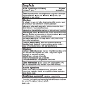 HealthA2Z® Allergy Relief | 300 Tablets | Cetirizine 10mg | All Day Allergy | Indoor & Outdoor | Relief from Itchy Throat, Sneezing, Runny Noses - Image 13