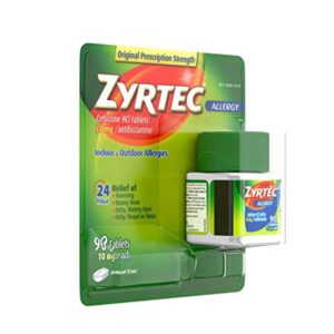 Zyrtec 24 Hour Allergy Relief Tablets with 10 mg Cetirizine HCl, 90 Ct - Image 7