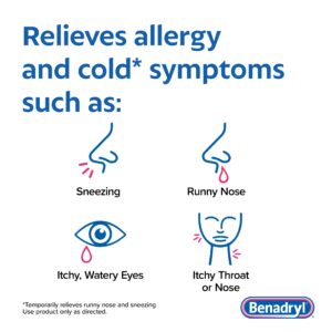Benadryl Ultratabs Antihistamine Cold & Allergy Relief Tablets, 100 Count - Image 5