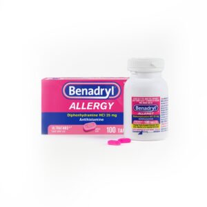 Benadryl Ultratabs Antihistamine Cold & Allergy Relief Tablets, 100 Count - Image 9