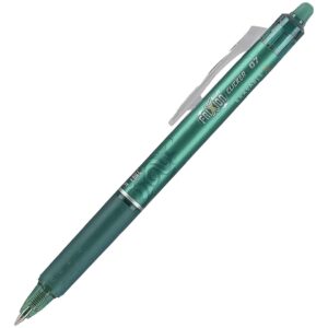 Pilot FriXion Clicker Pens with Refills, Fine Point, 0.7 mm, Green Ink, 8 Count, 2 Pack