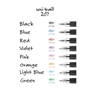 Uniball 207 Retractable Gel Pens, Medium Point (0.7mm), Assorted Ink, 8 Count - Image 5