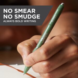 Sharpie S-Gel, Gel Pens, Medium Point (0.7mm), Green Barrel, Black Ink, 4 Count - Image 2
