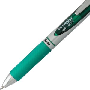 Pentel EnerGel Deluxe RTX Liquid Gel Ink Pen Set Kit, Pack of 3 with 4 Refills (Green - 0.7mm) - Image 3
