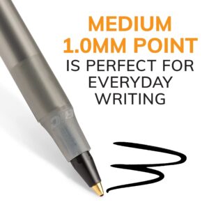 BIC Round Stic Xtra Life Ball Pen, Medium Point (1.0 mm), Black, 10-Count - Image 2