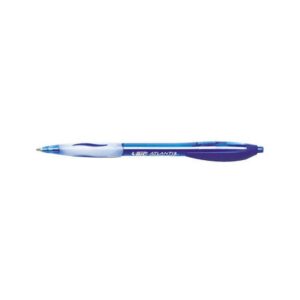BIC Atlantis Retractable Pens Medium Pen Point - 1 mm Pen Point Size - Blue - Clear Barrel - 12 / Dozen - Image 3