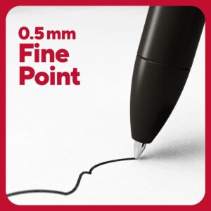 TRU RED Retractable Quick Dry Gel Pens Fine Point 0.5mm Blk Dozen TR54489