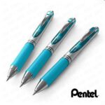 Pentel EnerGel XM BL77-S3 Retractable Liquid Gel Ink Pen – 0.7mm – Turquoise- Pack of 3