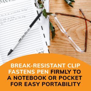 BIC Clic Stic Retractable Ball Pen, Medium Point, Black, 12-Pack - Image 3