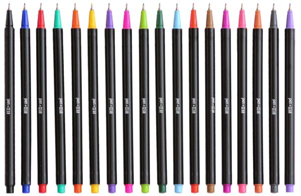 Pen+Gear Fine Liner Pens, Fine Tip, Assorted Colors, 18 Count