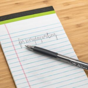 BIC BU3 Grip Ball Point Pen with Side Click Retraction, 0.7 mm, Black Ink, 18 Count, 18 Pack - Image 7