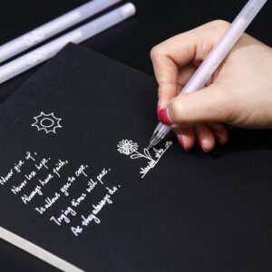 Mr. Pen- White Pens, 8 Pack, White Gel Pens for Artists, White Gel Pen, White Ink Pen, White Pens for Black Paper, White Drawing Pens