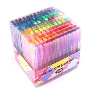 Gel Pens for Adult Coloring 120 Colors Set - Image 1